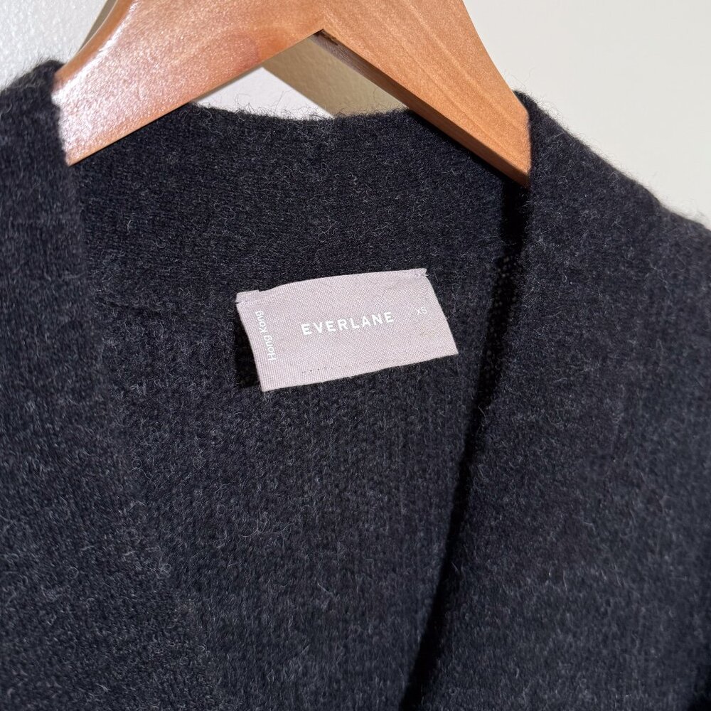 Everlane Alpaca Wool Blend Cardigan in Dark Gray XS